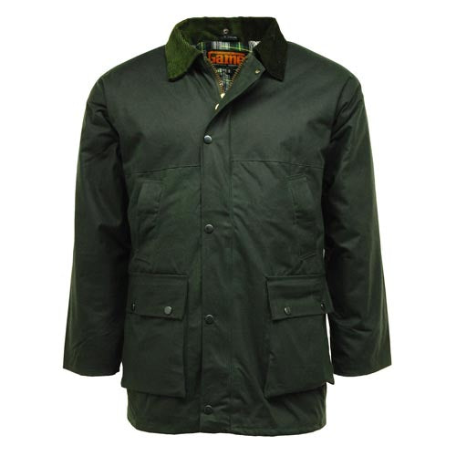 Game Classic Padded Wax Jacket up to 5XL - Durable, Weather Resistant & Stylish Outerwear - BEYRUN