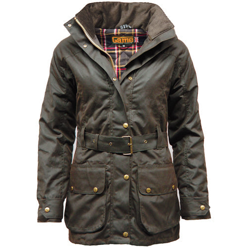 Game Cantrell Padded Antique Waxed Jacket | Premium Ladies Wax Jacket, Made in the UK - BEYRUN