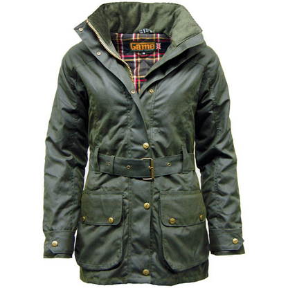 Game Cantrell Padded Antique Waxed Jacket | Premium Ladies Wax Jacket, Made in the UK - BEYRUN