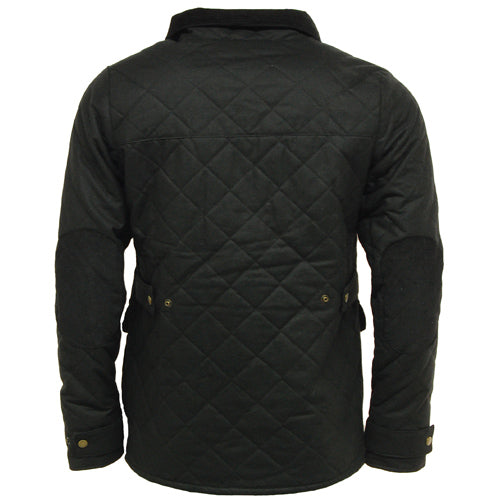 Game Oxford Quilted Wax Jacket - Stylish UK-Made Outerwear for Men - Durable and Warm - BEYRUN