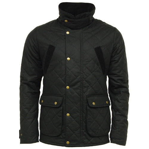 Game Oxford Quilted Wax Jacket - Stylish UK-Made Outerwear for Men - Durable and Warm - BEYRUN