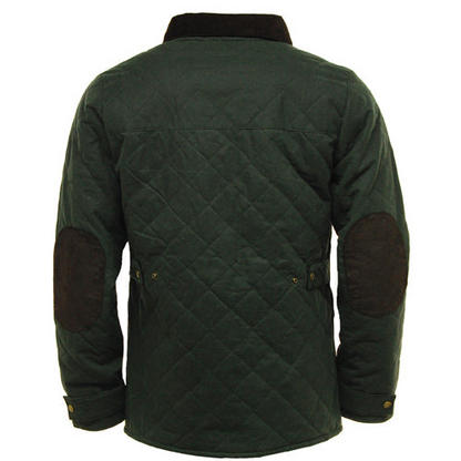 Game Oxford Quilted Wax Jacket - Stylish UK-Made Outerwear for Men - Durable and Warm - BEYRUN