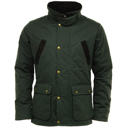 Game Oxford Quilted Wax Jacket - Stylish UK-Made Outerwear for Men - Durable and Warm - BEYRUN