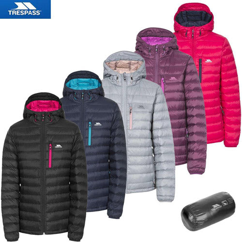 Trespass Ladies Arabel Jacket – Ultra Lightweight, Down-Filled Outdoor Apparel for Women - BEYRUN