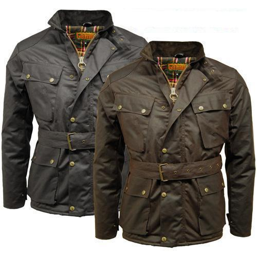 Game Speedway Quilted Wax Biker Jacket - Premium 12oz Antique Waxed Cotton | Durable & Stylish - BEYRUN