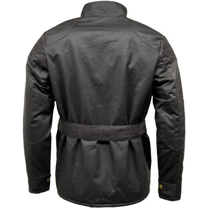 Game Speedway Quilted Wax Biker Jacket - Premium 12oz Antique Waxed Cotton | Durable & Stylish - BEYRUN