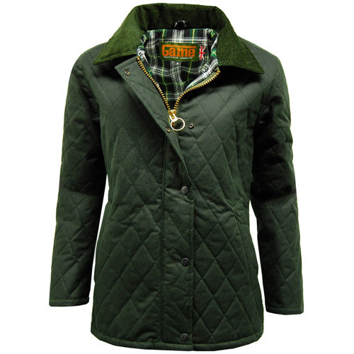 Game Zara Quilted Wax Jacket - Stylish & Durable Ladies Outerwear | Classic British Design - BEYRUN