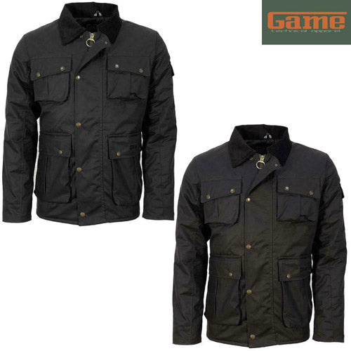 Game Utilitas II Wax Jacket - Rugged Utility-Style Jacket with a Modern Twist | Handcrafted in Britain - BEYRUN