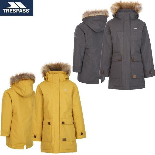 Kids Trespass Rhoda Fishtail Padded Jacket - Windproof & Waterproof - Ultimate Protection for Your Child - BEYRUN