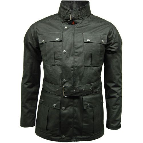 Game Continental Belted Motorcycle Wax Jacket - Stylish & Durable | Premium UK Made - BEYRUN