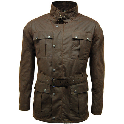 Game Continental Belted Motorcycle Wax Jacket - Stylish & Durable | Premium UK Made - BEYRUN