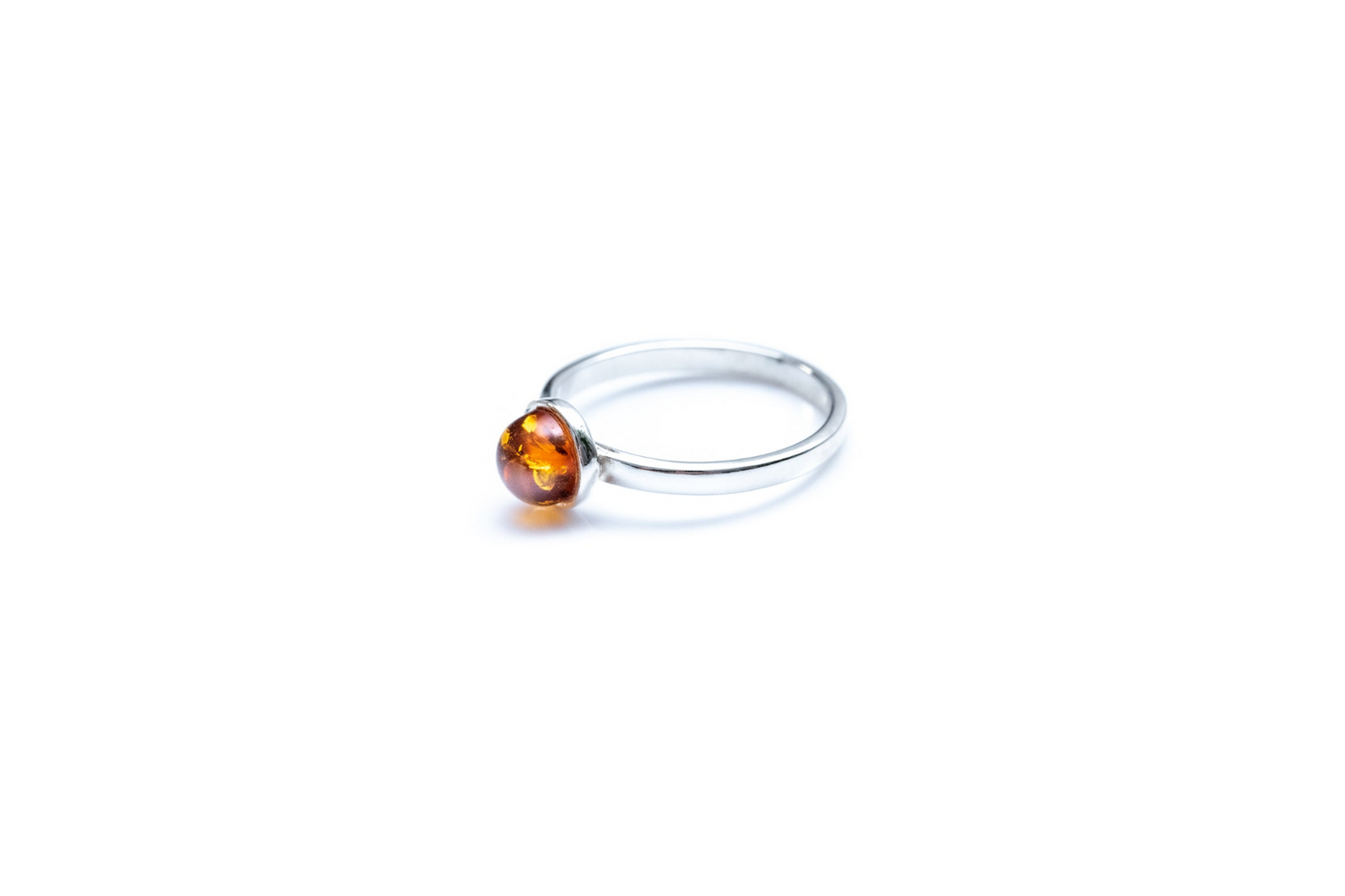 ESSENTIALS Mini Amber Stacking Ring - Minimal Amber Jewellery - BEYRUN