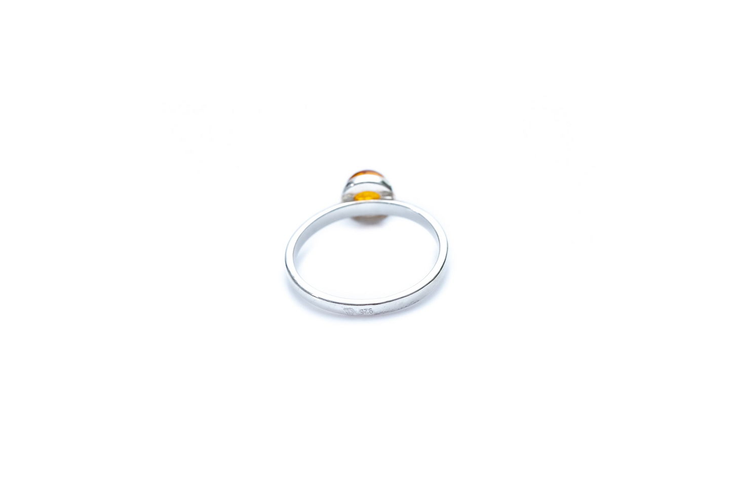 ESSENTIALS Mini Amber Stacking Ring - Minimal Amber Jewellery - BEYRUN