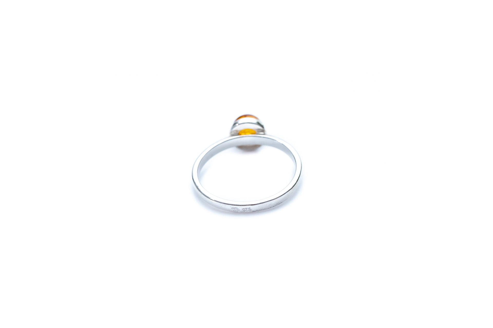 ESSENTIALS Mini Amber Stacking Ring - Minimal Amber Jewellery - BEYRUN