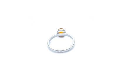 ESSENTIALS Mini Amber Stacking Ring - Minimal Amber Jewellery - BEYRUN