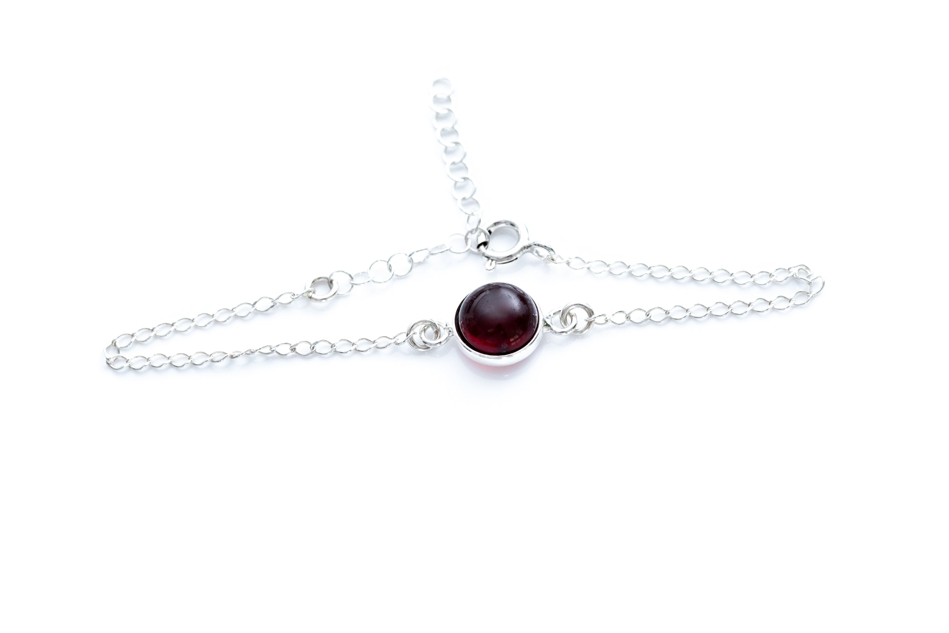 ESSENTIALS Cherry Amber Link Chain Bracelet - Elegant & Versatile Everyday Wear - BEYRUN