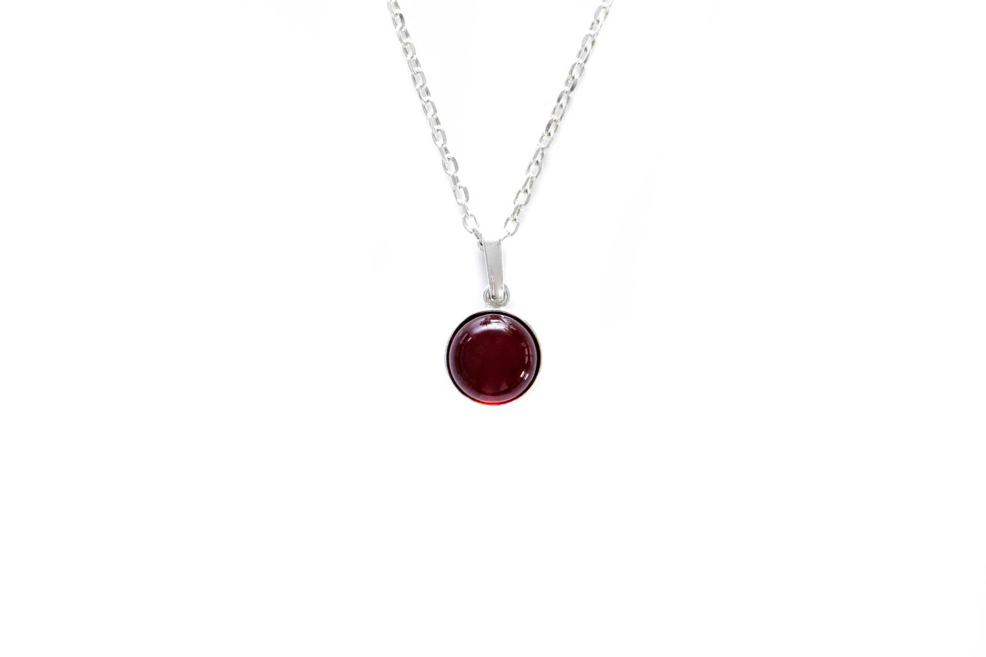 ESSENTIALS Mini Cherry Amber Pendant - Dainty, Minimalist Necklace for Everyday Wear - BEYRUN