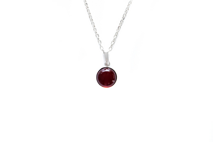 ESSENTIALS Mini Cherry Amber Pendant - Dainty, Minimalist Necklace for Everyday Wear - BEYRUN