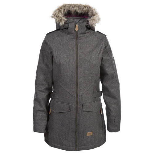 Trespass Ladies Everyday Padded Jacket | Waterproof & Windproof | Long Length | Removable Hood | Multiple Colors & Sizes - BEYRUN