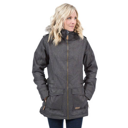 Trespass Ladies Everyday Padded Jacket | Waterproof & Windproof | Long Length | Removable Hood | Multiple Colors & Sizes - BEYRUN