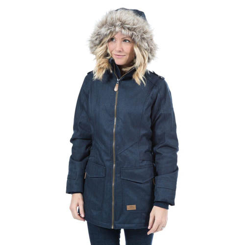 Trespass Ladies Everyday Padded Jacket | Waterproof & Windproof | Long Length | Removable Hood | Multiple Colors & Sizes - BEYRUN