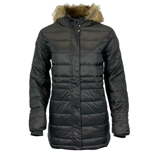 Stay Warm and Stylish with the Women's Long Faux Fur Padded Parka Coat – Perfect Winter Wear - BEYRUN