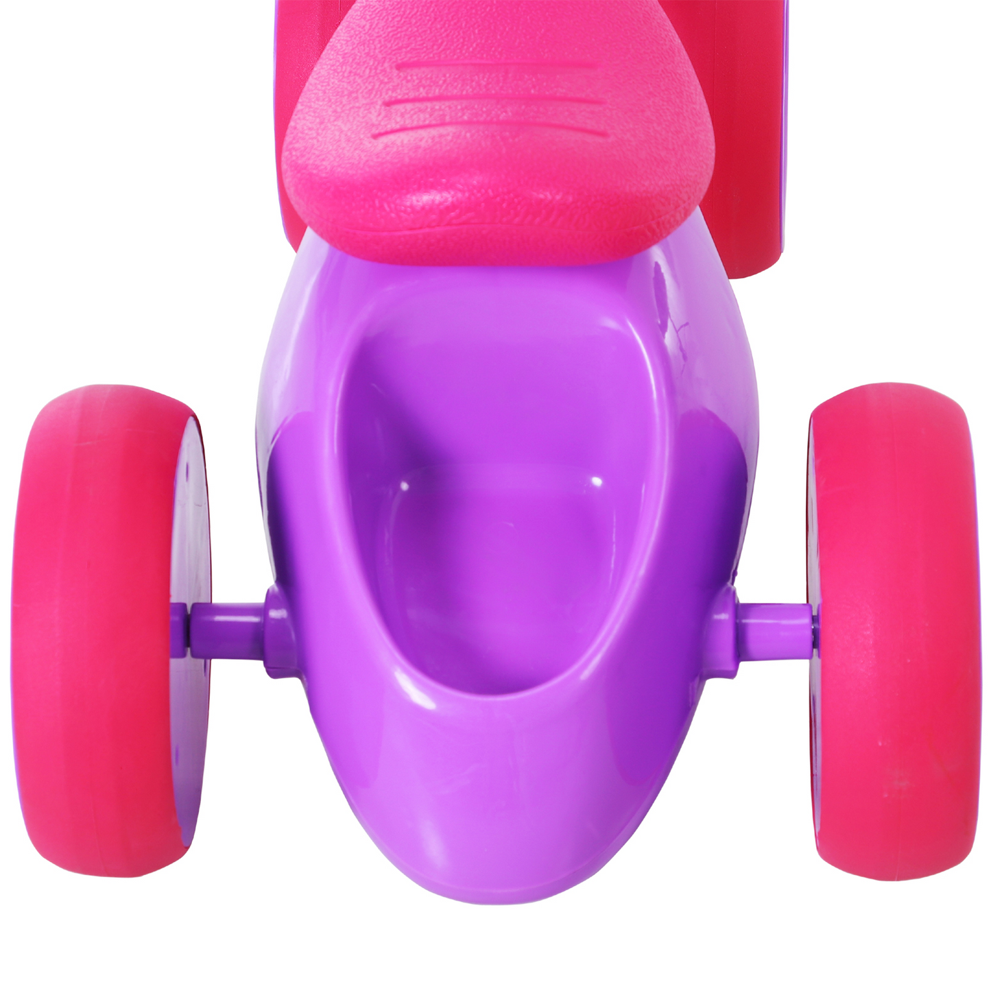 HOMCOM Baby Balance Bike Toddler Training Walker | Smooth Rubber Wheels | Ride on Toy Storage Bin | Gift for Boys Girls Violet Fuchsia - BEYRUN