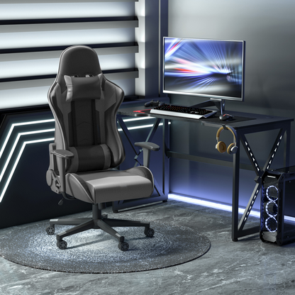 Vinsetto High Back Racing Gaming Chair - Ergonomic PU Leather Reclining Computer Chair - BEYRUN