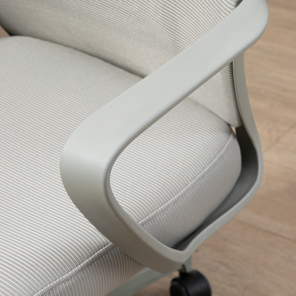 Vinsetto Grey Ergonomic Office Chair - High Mesh Back, Adjustable Height & Swivel Base - BEYRUN