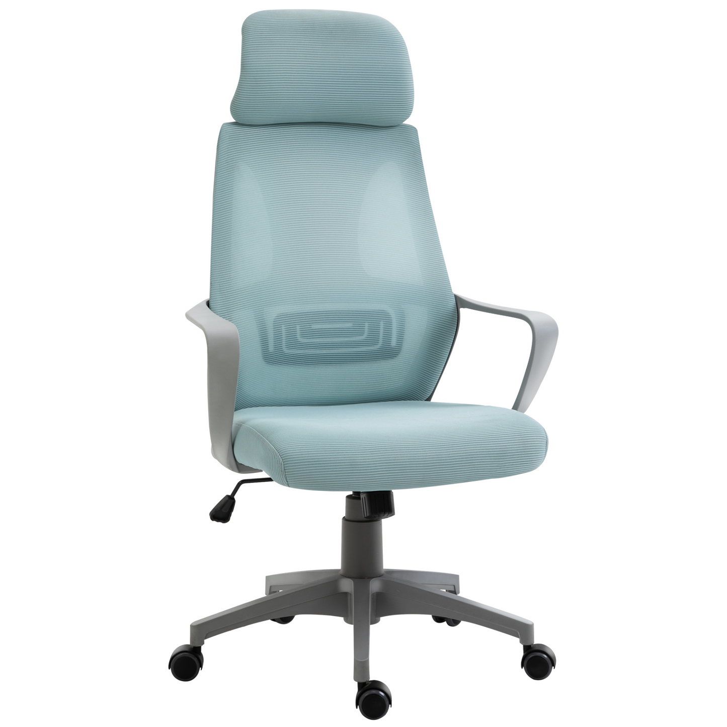 Vinsetto Ergonomic Office Chair - High Mesh Back, Adjustable Height, Blue - Ultimate Home Office Comfort & Style - BEYRUN