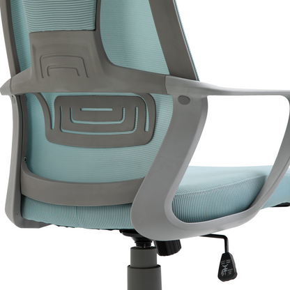 Vinsetto Ergonomic Office Chair - High Mesh Back, Adjustable Height, Blue - Ultimate Home Office Comfort & Style - BEYRUN