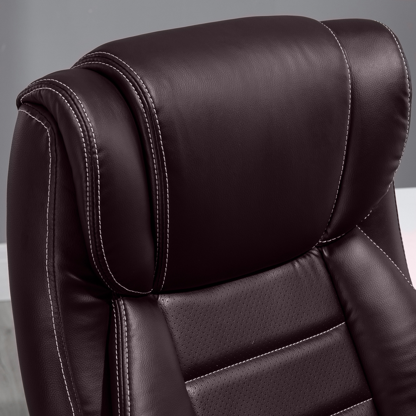 Vinsetto High Back Executive Office Chair - Brown | Ergonomic, Stylish & Comfortable - BEYRUN