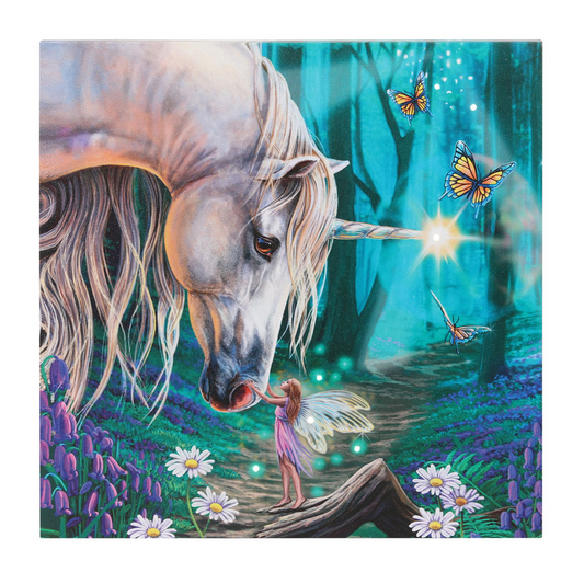 Fairy Whispers Light Up Canvas Plaque - Enchanting Wall Art by Lisa Parker - BEYRUN