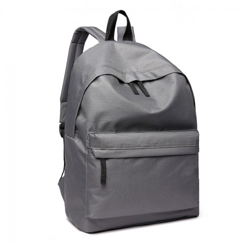 Miss Lulu Classic Large Capacity Unisex Everyday Backpack - Grey | 700D - BEYRUN