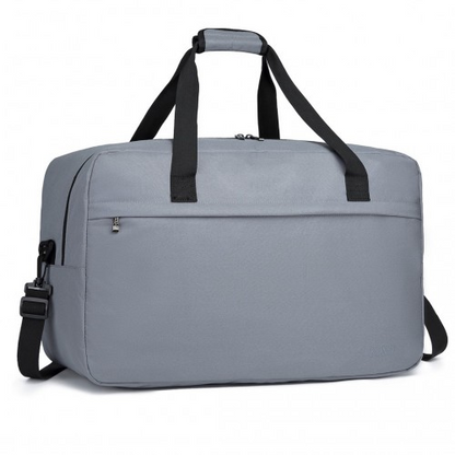 Kono Lightweight Multi Purpose Unisex Sports Travel Duffel Bag - Light Grey - Versatile, Stylish & Durable - BEYRUN