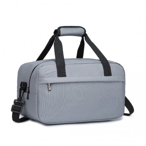 Kono Lightweight Multi Purpose Unisex Sports Travel Duffel Bag - Light Grey - BEYRUN