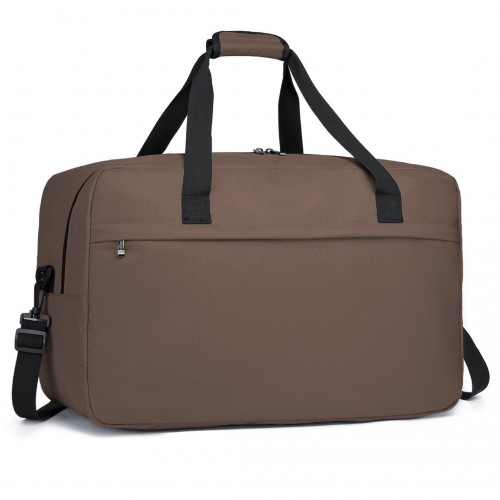 Kono Lightweight Multi Purpose Unisex Sports Travel Duffel Bag - Brown | Durable & Stylish - BEYRUN