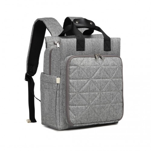 Kono Simple Lightweight Maternity Changing Bag | Grey | EM2105 - Versatile & Stylish - BEYRUN