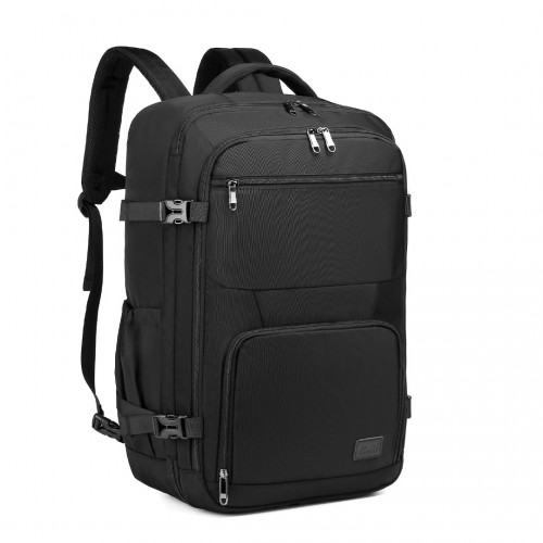 EM2207 - Kono Multifunctional Portable Travel Backpack Cabin Luggage Bag - Black - BEYRUN