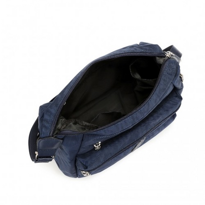 Kono Three Way Multipurpose Casual Shoulder Bag With Double Zippers - Navy | EH2063 - BEYRUN