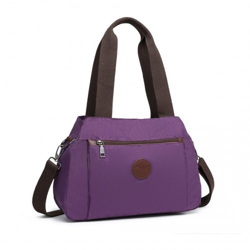 Kono Waterproof Multi-Functional Handbag Cross Body Bag - Purple - BEYRUN