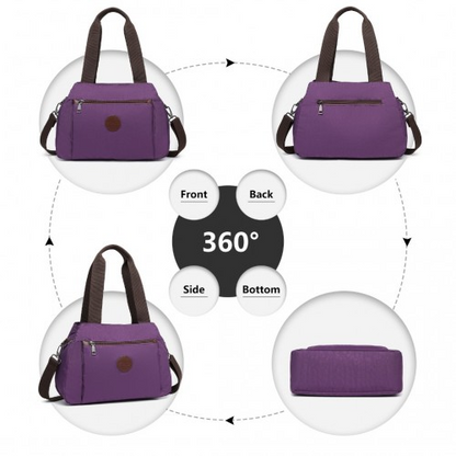 Kono Waterproof Multi-Functional Handbag Cross Body Bag - Purple - BEYRUN