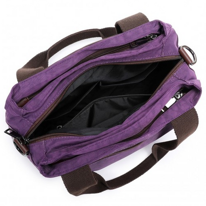 Kono Waterproof Multi-Functional Handbag Cross Body Bag - Purple - BEYRUN