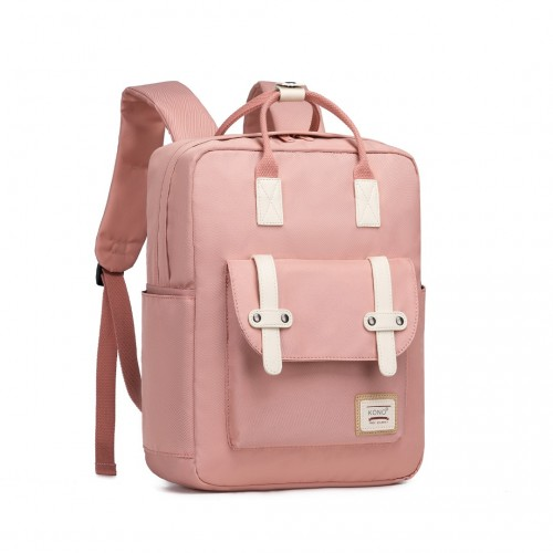 Kono Casual Daypack - Lightweight & Waterproof Pink Backpack - Travel & Daily Use - BEYRUN