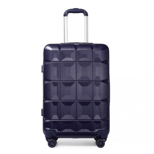 Kono 28 Inch Lightweight Hard Shell ABS Suitcase With TSA Lock - Navy - BEYRUN