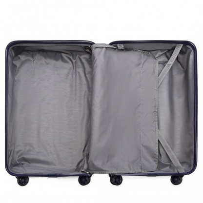 Kono 28 Inch Lightweight Hard Shell ABS Suitcase With TSA Lock - Navy - BEYRUN