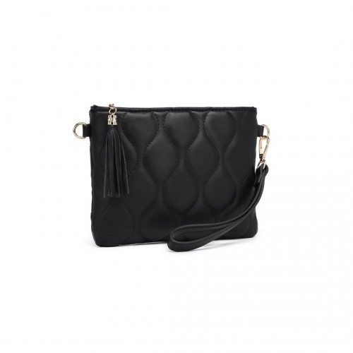 Miss Lulu Small PU Leather Soft Crossbody Bag - Black | Elegant & Versatile Accessory - BEYRUN