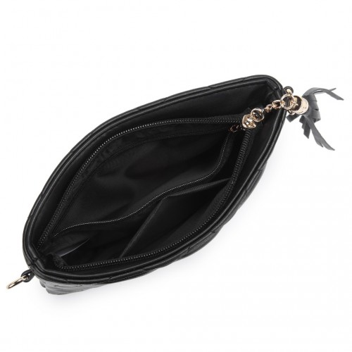 Miss Lulu Small PU Leather Soft Crossbody Bag - Black | Elegant & Versatile Accessory - BEYRUN