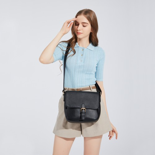 Miss Lulu Classic Cross Body Shoulder Bag - Khaki | Stylish & Practical Everyday Bag - BEYRUN