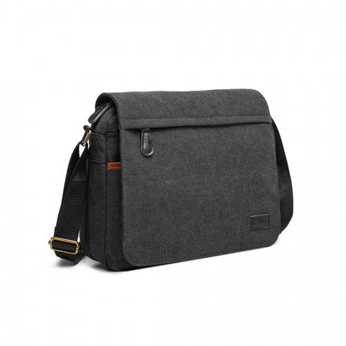 Kono Classic Expanding Messenger Bag - Black | Versatile & Spacious - BEYRUN